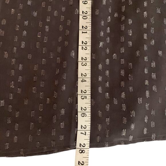 Chico's Top NWT Women's Sz 3 (XL) Embellished Cool Gray Metallic Pullover Sheer - Picture 8 of 8